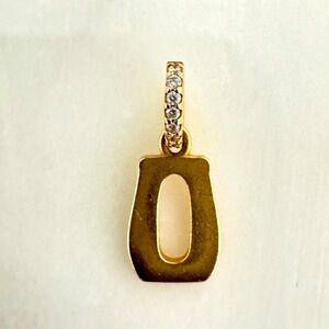 Marlo Laz INITIAL DIAMOND CHARM